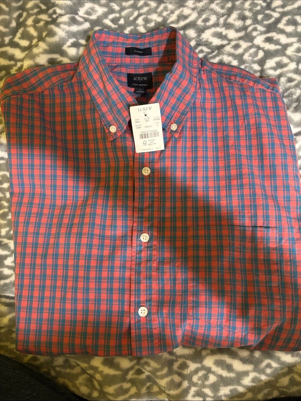 J. Crew Plaid Button-Down Shirt